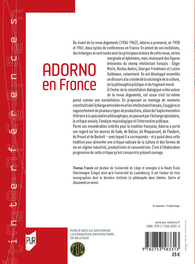 Adorno en France