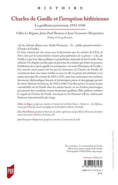 Charles de Gaulle et l'irruption hitlérienne