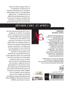 Définir l'art, et après ?