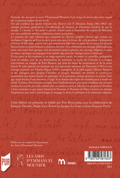 Oeuvres complètes Volume I: 1922-1932