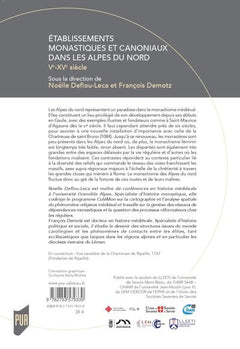 Établissements monastiques et canoniaux dans les Alpes du Nord