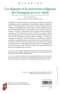 Les disputes et la conversion religieuse de l'Antiquité au XVIIe siècle