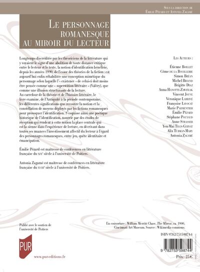 Le personnage romanesque au miroir du lecteur