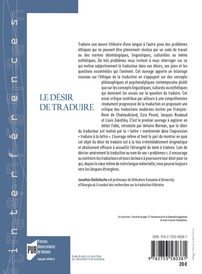 Le désir de traduire