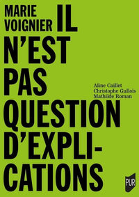 Il n'est pas question d'explication