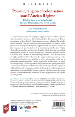Pouvoir, religion et colonisation sous l'Ancien Régime