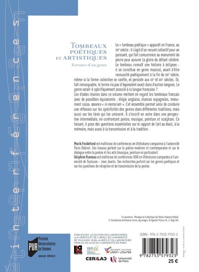 Tombeaux poétiques et artistiques