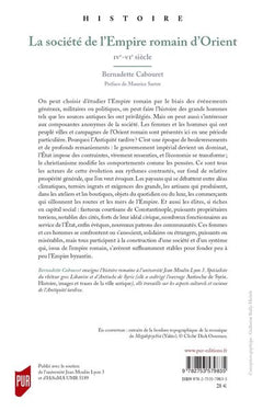 La société de l'Empire romain d'Orient: IVe-VIe siècle. Préface de Maurice Sartre