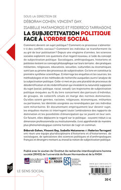 La subjectivation politique face à l'ordre social