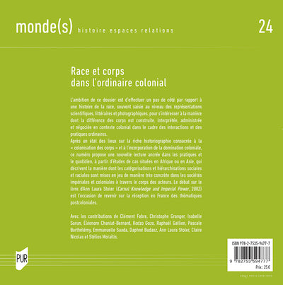 Races et corps dans l'ordinaire colonial