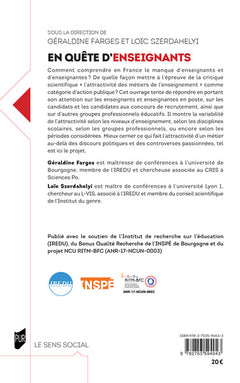En quête d'enseignants