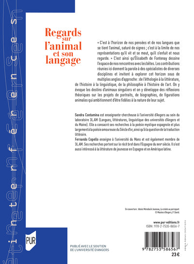 Regards sur l'animal et son langage