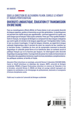 Diversité linguistique, éducation et transmission en Bretagne
