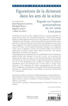 Figurations de la dictature dans les arts de la scène