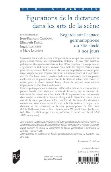 Figurations de la dictature dans les arts de la scène