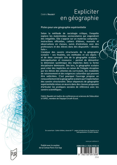 Expliciter en géographie