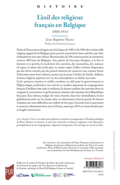 L'exil des religieux français en Belgique