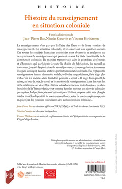 Histoire du renseignement en situation coloniale