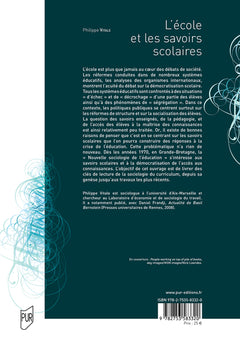 L'école et les savoirs scolaires