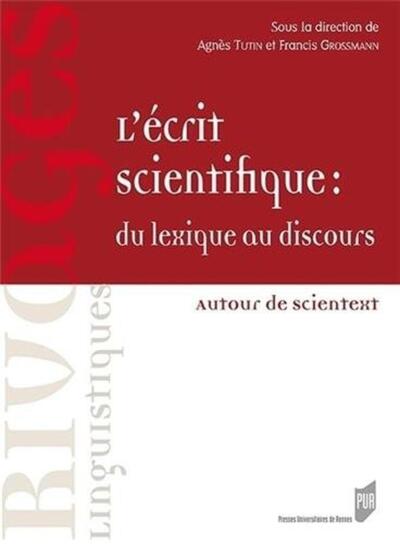 Ecrit scientifique du lexique au discours