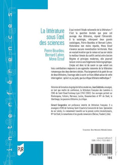 La Littérature sous l'oeil des sciences
