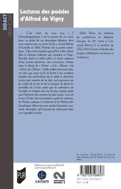 Lectures des poésies d'Alfred de Vigny