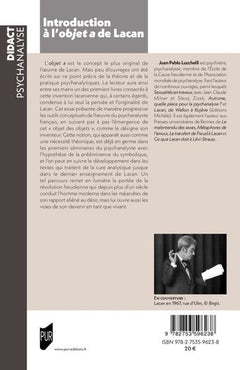 Introduction à l'objet a de Lacan
