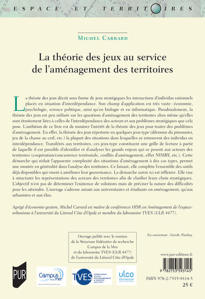 La théorie des jeux au service de l'aménagement des territoires