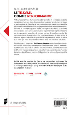 Le travail comme performance