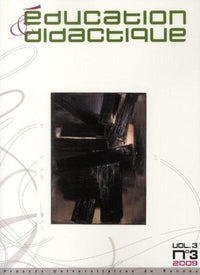Education et didactique, vol. 3/n°3