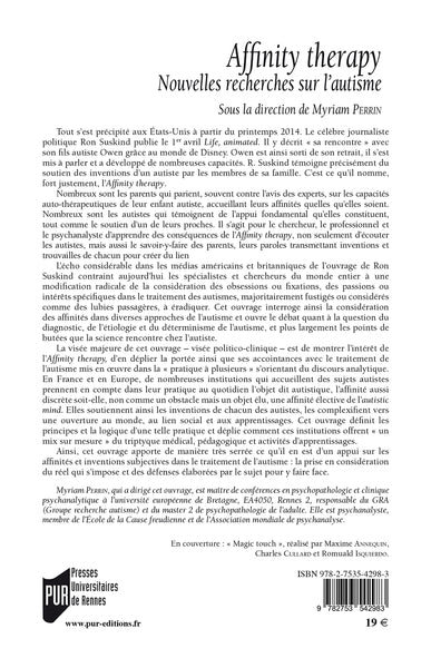 Affinity therapy: nouvelles recherches sur l'autisme