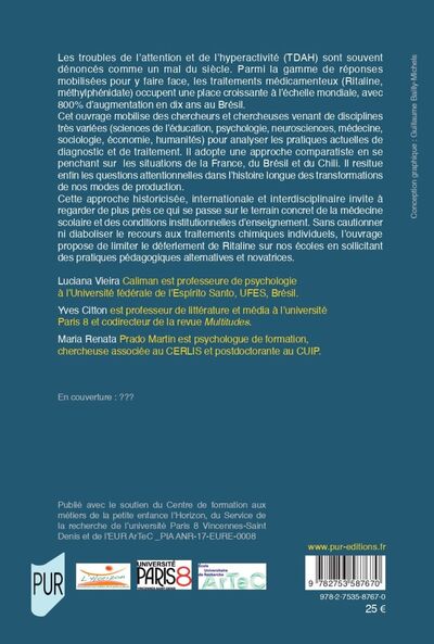 L'attention médicamentée: La Ritaline à l'école