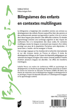 Bilinguismes des enfants en contextes multilingues