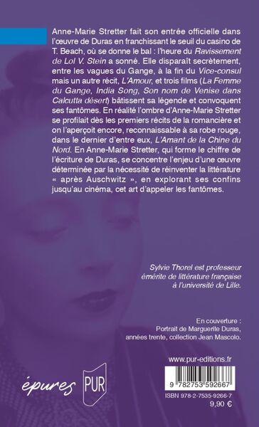 Duras ou les fantômes d'Anne-Marie Stretter