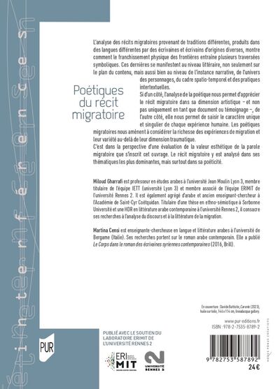 Poétiques du récit migratoire