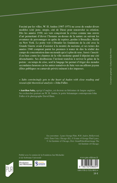 W. H. Auden : pertes et repères dans la cité