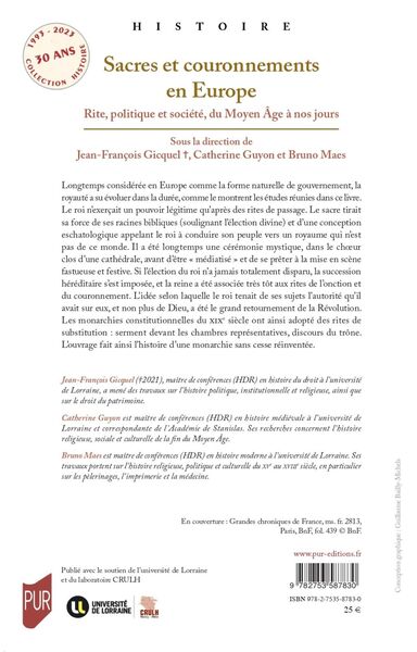 Sacres et couronnements en Europe