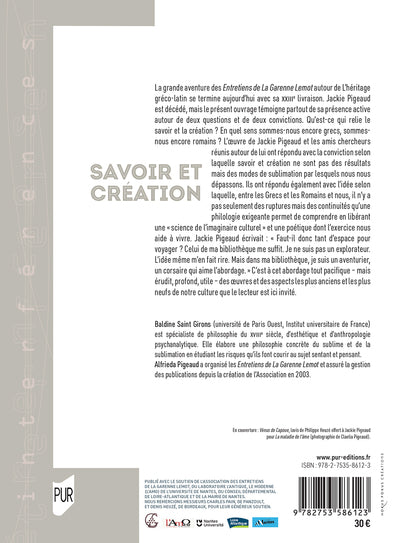 Savoir et création