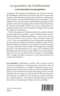 La question de l'euthanasie: La loi Léonetti et ses perspectives
