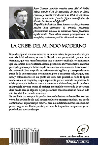 La crise du monde moderne