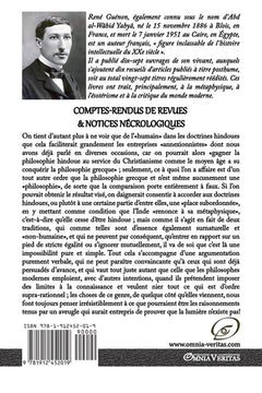 Comptes rendus de revues & notices nécrologiques