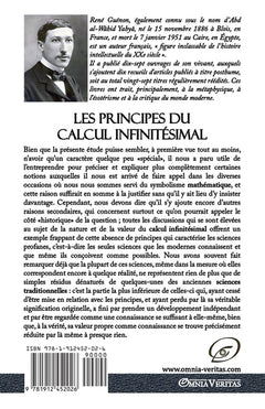 Les principes du calcul infinitésimal