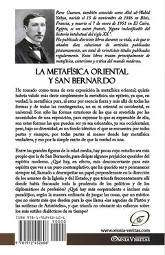 La Metafísica Oriental y San Bernardo
