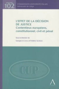 L'effet de la décision de justice