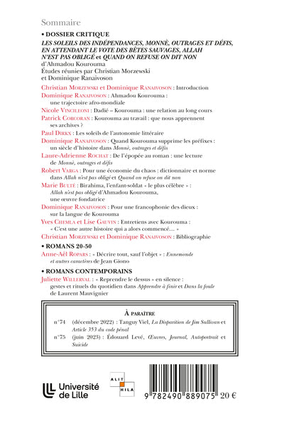 Les Soleils des indépendances