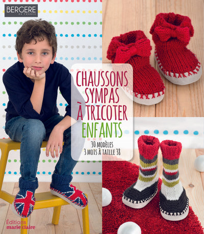 Chaussons sympas à tricoter - Enfants