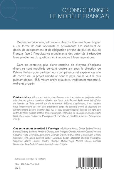 Osons changer le modèle français