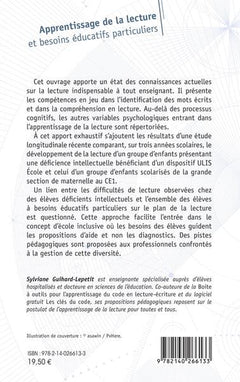 Apprentissage de la lecture et besoins éducatifs particuliers