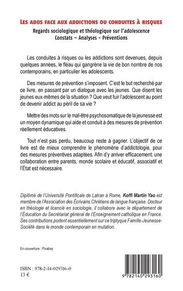 Les ados face aux addictions ou conduites à risques