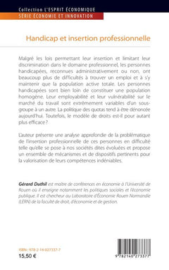 Handicap et insertion professionnelle